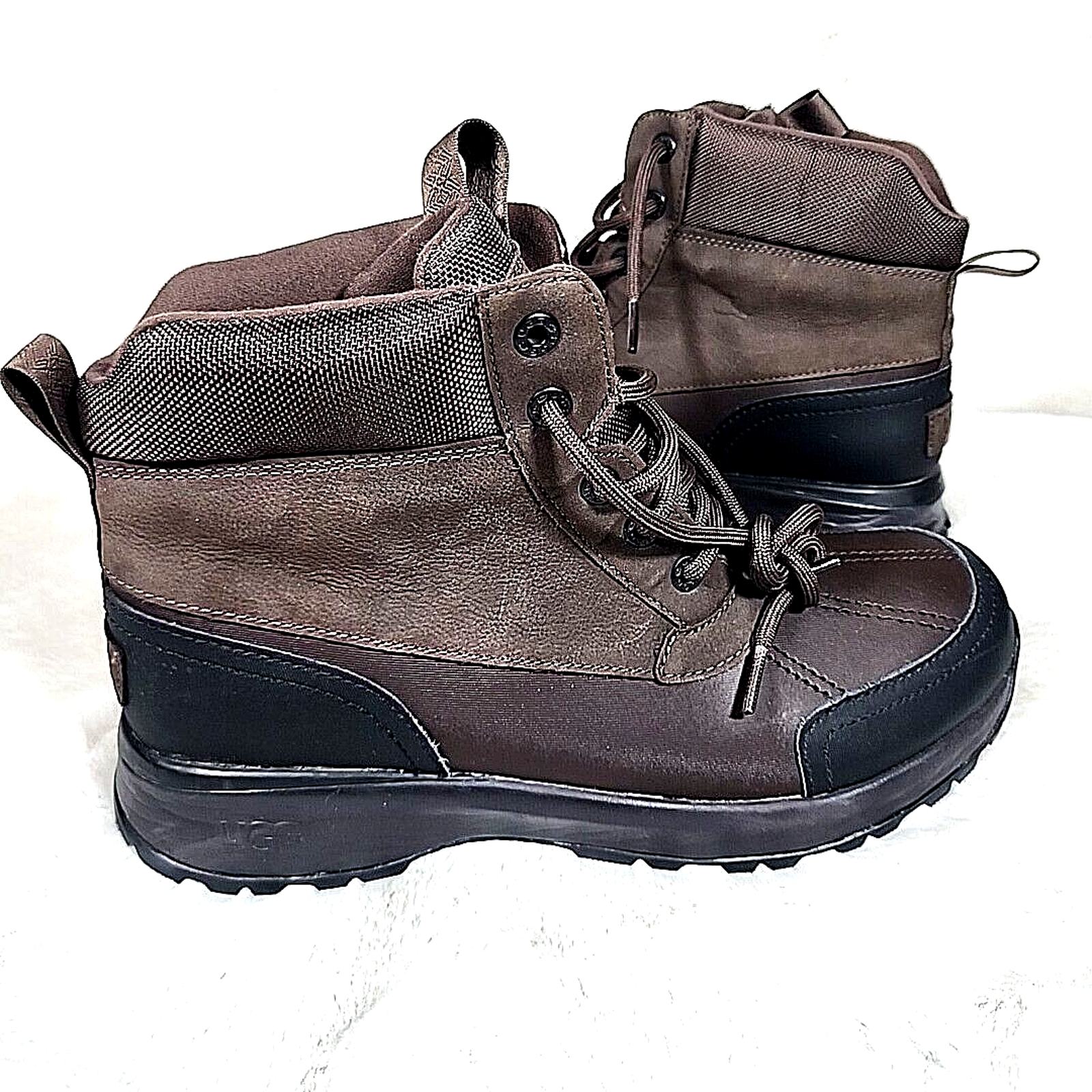 Ugg Emmett Emmett Winter Duck Snow Boots Brown Black Size 9 1115834